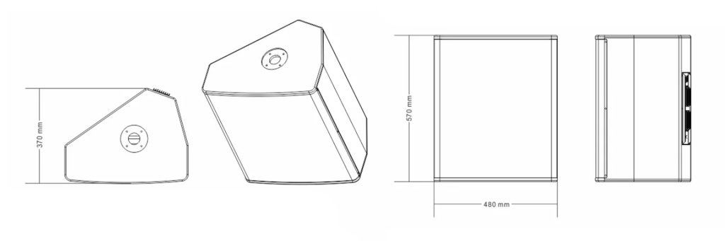 loa sân khấu dare - Loa Monitor CM15