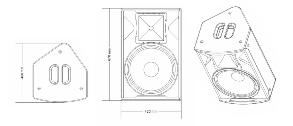 loa monitor sân khấu M15/M15A